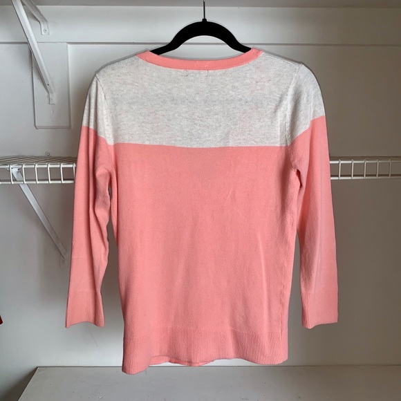 Pink & White Two-Toned Cardigan - Picture 2 of 3